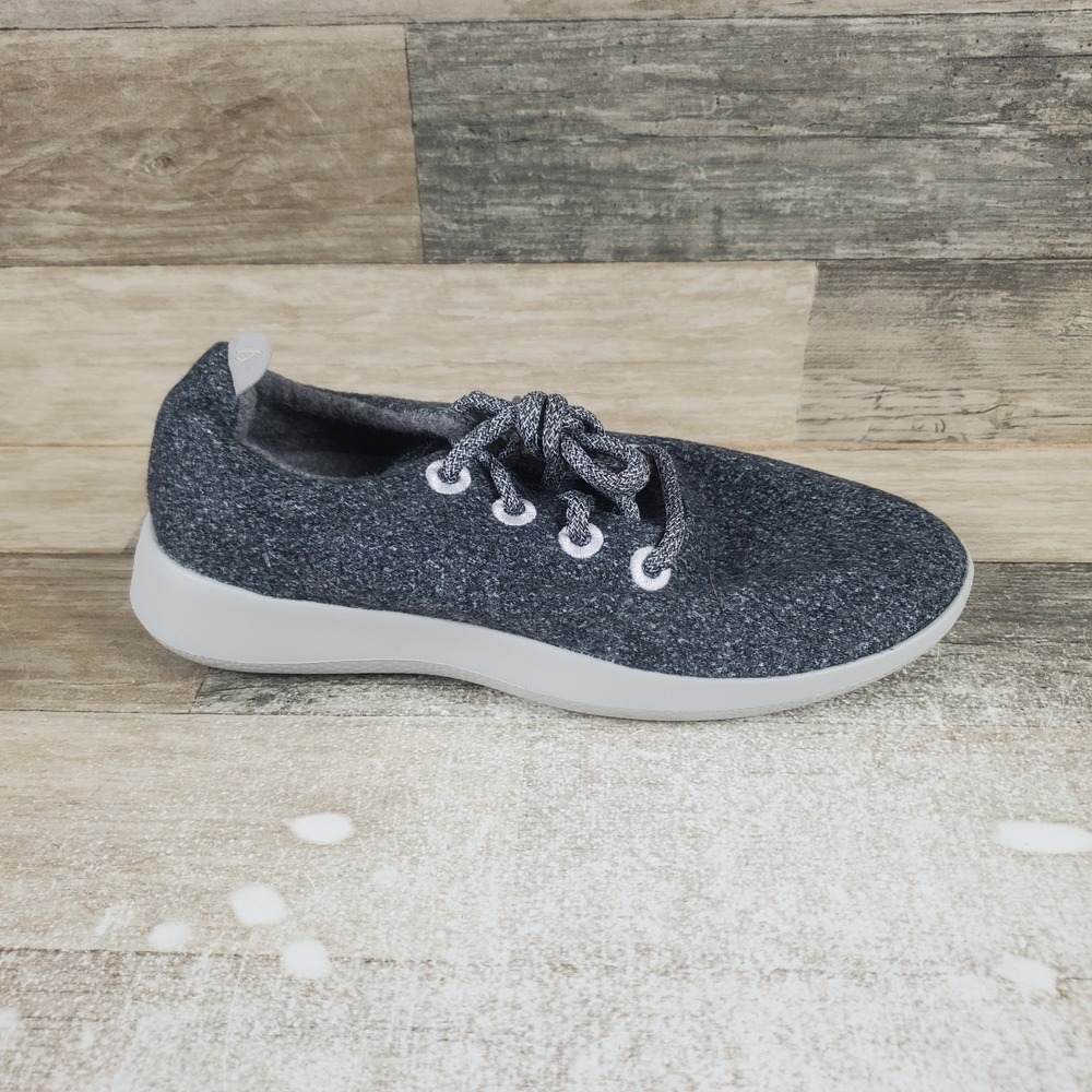 Allbirds Wool Runners Womens Shoes Sz 8 W Running Natural Gray Lace Up Sneakers